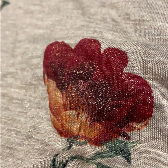 Lucky Brand Women Floral Metallic Bell-Sleeves - Picture 10 of 15